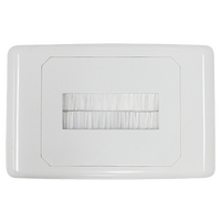 Outlet Plate with Brush Cover