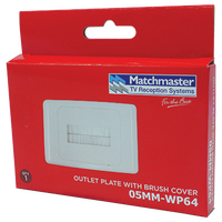 Outlet Plate with Brush Cover