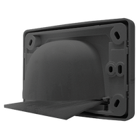 Outlet Plate with Reverse Bull Nose (Black)