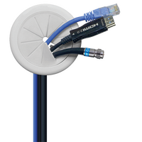 60mm Wall Entry Point for Audio and Video Cable Management (5 Pack)