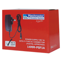 18V 1A Power Supply with 'F' Type DC Connector