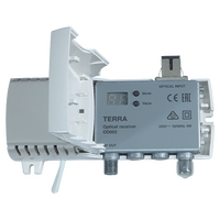 TERRA Fibre Receiver 80dBµV Output with SC/APC Connectors 47-1002MHz
