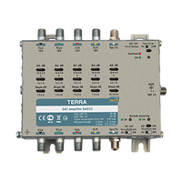 TERRA 5 Wire Amplifier 4 Satellite 1 Terrestrial Remote Powered