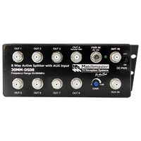8 Way Active Splitter with Aux Input