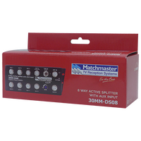 8 Way Active Splitter with Aux Input