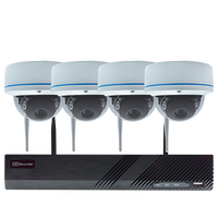 Wi-Fi Security 8CH NVR Kit with 2TB HDD, 4x 2MP Dome