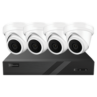 PoE Security Kit with 8CH 2TB AI NVR and 4 Dome Cameras