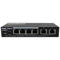 6 Port Gigabit Managed Network Switch (4 Port PoE, 2 Uplink)