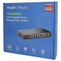 9 Port Gigabit Managed Network Switch (8 Port PoE, 1 Uplink)