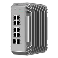 10 Port Gigabit Industrial Managed Network Switch (8 PoE+ GbE Ports Plus 2 SFP)