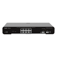 10 Port Gigabit Managed Network Switch (8 Port PoE, 2 SFP)