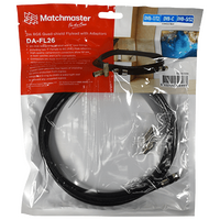 2m RG6 Quad-shield Flylead with Adaptors