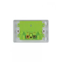 Puma -u00a0Power Point Double Pole Switched 2 Gang, 15A 250V~, Shuttered, Vandal Proof  x10 - PUPP152GVP