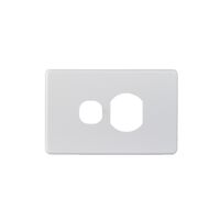 Puma -u00a0Power Point Switched 1 Gang 10A 250V Cover Only  x10 - PUPP1GCO