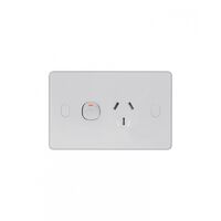 Puma - Power Point Switched 1u00a0Gang Double Pole Shuttered 10A 250V Vandal Proof  x10 - PUPP1GVP