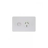 Puma -u00a0Power Point Switched, 1 Gang, Shuttered, Double Pole 20A 250V~ Vandal Proof  - PUPP201GVP