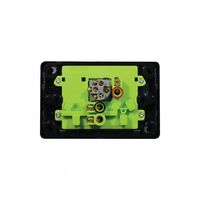 Puma - Power Point Switched 2 Gang, 10A 250V~, with Extra Switch 10AX/16A  Black x5 - PUPPSW2GBK