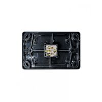 Puma - Switch Horizontal 1 Gang, 10AX/16A 250V~  Black x10 - PUSW1GBK