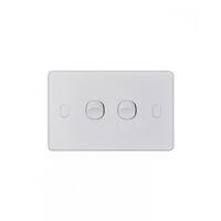 Puma - Switch Horizontal 2 Gang 10AX/16A 250V Vandal Proof  x10 - PUSW2GVP
