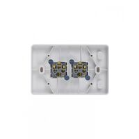 Puma - Switch Horizontal 2 Gang 10AX/16A 250V Vandal Proof  x10 - PUSW2GVP