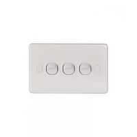 Puma - Switch Horizontal 3 Gang 10AX/16A 250V Vandal Proof  x10 - PUSW3GVP
