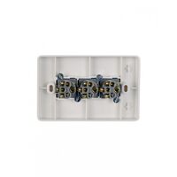 Puma - Switch Horizontal 3 Gang 10AX/16A 250V Vandal Proof  x10 - PUSW3GVP