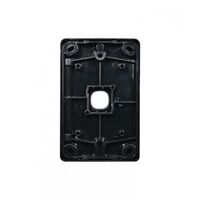Puma - Switch Plate Vertical 1 Gang (Less Mech)  Black x10 - PUSWPV1GBK