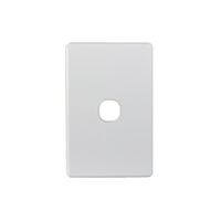 Puma - Switch Plate Vertical 1 Gang (Less Mech)  White x10 - PUSWPV1G