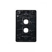 Puma - Switch Plate Vertical 2 Gang (Less Mech)  Black x10 - PUSWPV2GBK