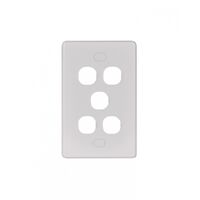 Puma - Switch Plate Vertical 5 Gang Less Mech, Vandal Proof  x10 - PUSWPV5GVP