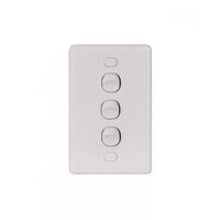 Puma - Switch Vertical 3 Gang 10AX/16A 250V Vandal Proof  x10 - PUSWV3GVP