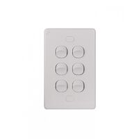 Puma - Switch Vertical 6 Gang 10AX/16A 250V Vandal Proof  x5 - PUSWV6GVP