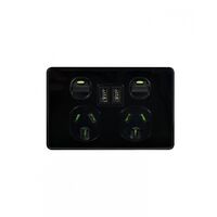 Power Point, Fully Integrated Dual USB Charger (Includes Leopard & Cheetah Covers)  White x1 - CHLEPP2USB2G