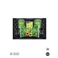 Clouded Leopard -u00a0Power Point Switched 2 Gang 10A 250V With Removable Extra Switch 16AX/20A Matt White  Matt White x5 - CLPPSW2GMW