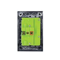 Clouded Leopard -u00a0Power Point Switched 2 Gang Vertical 10A 250V  Matt Black x5 - CLPPV2GMBK