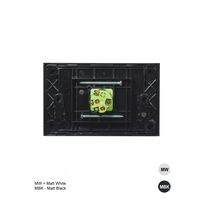 Clouded Leopard -u00a0Switch Horizontal 1 Gang 16AX/20A 250V~  Matt White x10 - CLSW1GMW