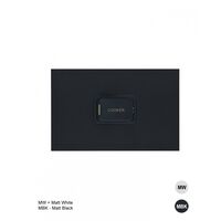 Clouded Leopard -u00a0Switch Oven 45A 250V Double Pole Horizontal  Matt Black  x5 - CLSWDPOV45MBKH