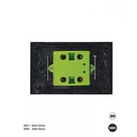 Clouded Leopard -u00a0Switch Oven 45A 250V Double Pole Horizontal  Matt Black  x5 - CLSWDPOV45MBKH