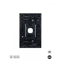 Clouded Leopard -u00a0Switch Plate Vertical 1 Gang (Less Mech)  Matt White x10 - CLSWPV1GMW