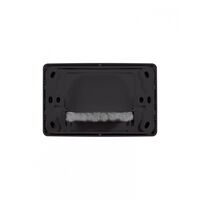 Brush Cable Management Recessed Plate White & Black  Black x10 - CODENBK