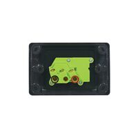 Cougar - Power Point Switched 1 Gang, 15A 250V~  Black x10 - COPP151GBK