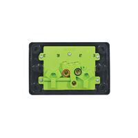 Cougar -u00a0Power Point Switched 2 Gang 15A 250V~  Black x10 - COPP152GBK