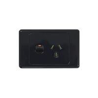 Cougar - Power Point Switched 1 Gang, 10A 250V~  White x10 - COPP1G