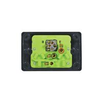 Cougar - Power Point Switched 2 Gang, 10A 250V~ With Extra Switch 10AX/16A  Black x5 - COPPSW2GBK