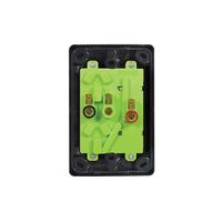 Cougar - Power Point Switched 2 Gang Vertical 15A 250V~  Black x5 - COPPV152GBK