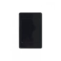 Blank Plate with Clip On Surround  Black  x10 - COSWPVXGBK