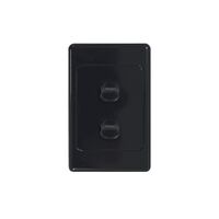 Cougar -u00a0Switch Horizontal 2 Gang 10AX/16A 250V~  White x10 - COSW2G