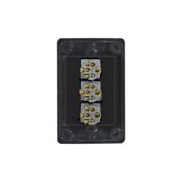 Cougar - Switch Vertical 3 Gang 10AX/16A 250V~  White x10 - COSWV3G