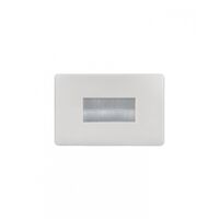 Flat Cat - Brush Cable Management Flush Plate  Matt White x10 - FLBRUSHMW
