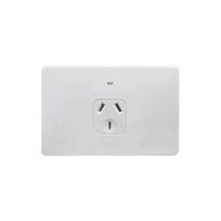 Flat Cat - Power Point Auto Switched 1 Gang 10A 250V~  White x5 - FLPP1GAU
